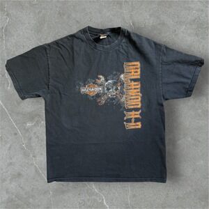 Harley Davidson T Shirt Men XLarge Orlando‎ Florida Skull Wrench Graphic
